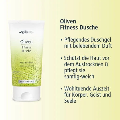 Olive oil, panthenol, OLIVEN FITNESS shower - UKDorf