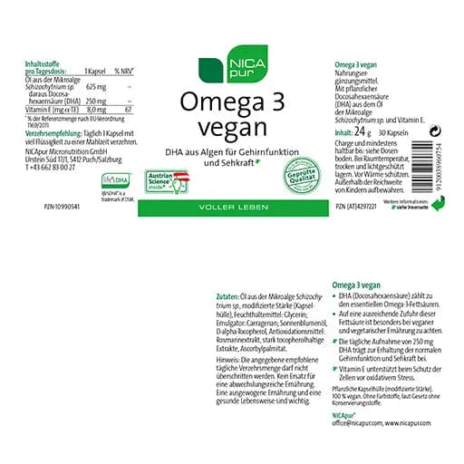Omega 3 vegan capsules - UKDorf