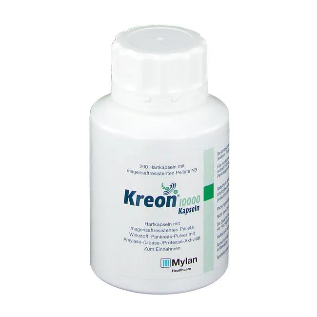 Pancreatin, KREON 10,000 hard caps with gastric juice coating pellets - UKDorf