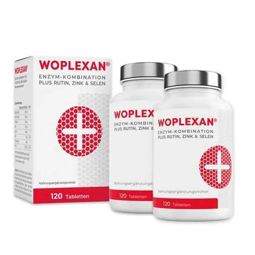 Pineapple, papaya, pancreatin, rutin, trypsin, chymotrypsin, WOPLEXAN - UKDorf