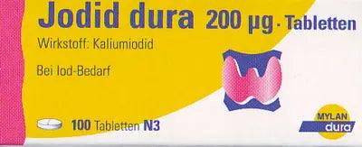 Potassium iodide, IODIDE dura 200 µg tablets - UKDorf