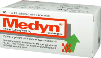 Pyridoxine hydrochloride, folic acid, cyanocobalamin, MEDYN - UKDorf
