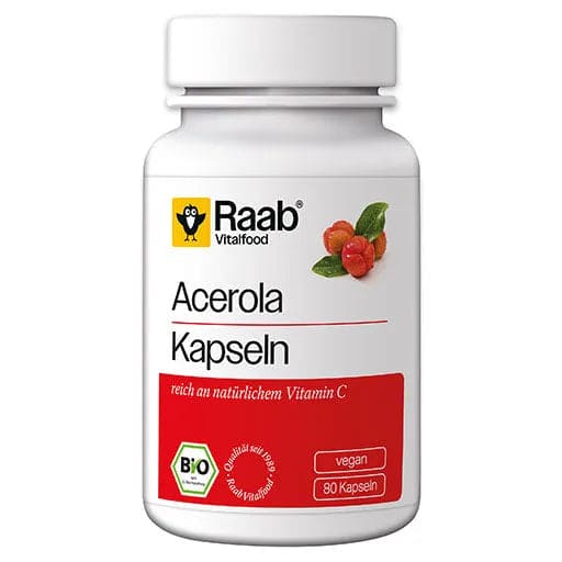RAAB Vitalfood Acerola Capsules Organic - UKDorf