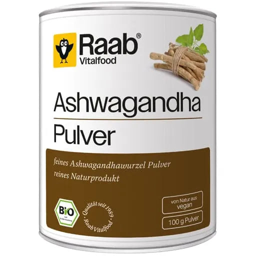 RAAB Vitalfood Ashwagandha powder organic - UKDorf