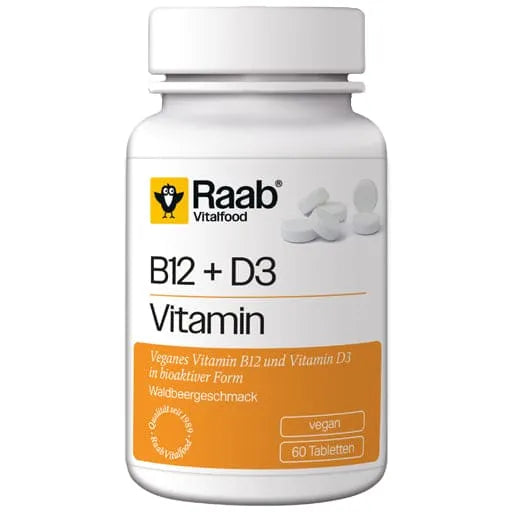 RAAB Vitalfood Vitamin B12+D3 Lozenges - UKDorf