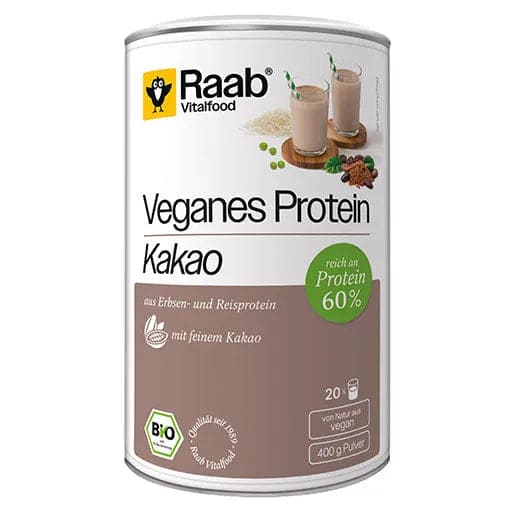 RAAB Vitalfood organic vegan protein cocoa powder - UKDorf