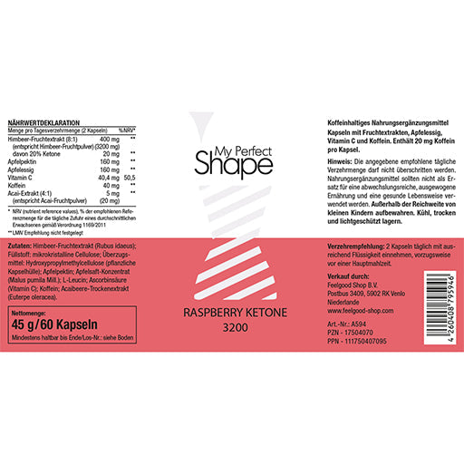 RASPBERRYKETONE 3200 mg capsules - UKDorf