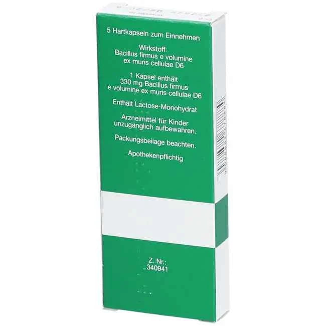 Recarcin D6 = weak (Bacillus firmus D6) capsules