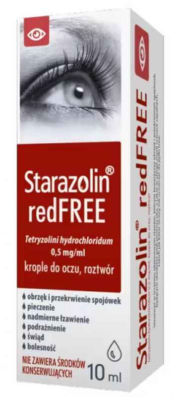 Redfree 0.5 mg eye drops