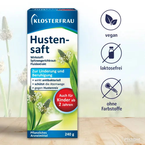 Ribwort leaf cough syrup