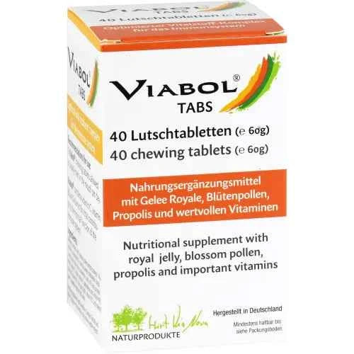 Royal jelly, pollen, propolis, VIABOL Tabs lozenges