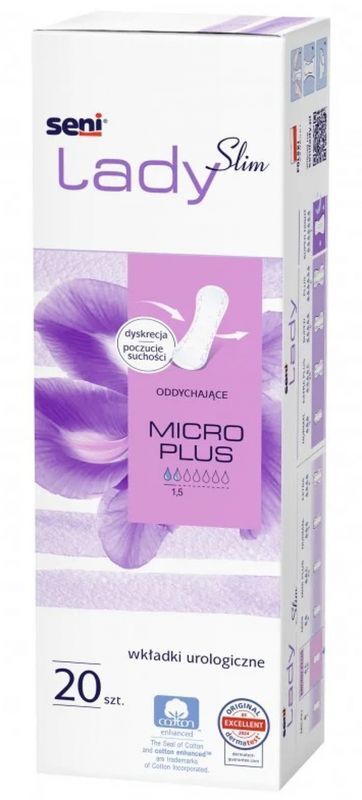 SENI LADY Slim Breathable Micro Plus Urological Pads 20 pcs