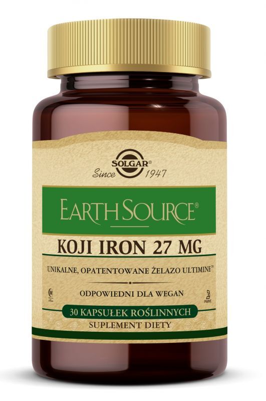SOLGAR Earth Source Koji Iron 27 mg 30 capsules
