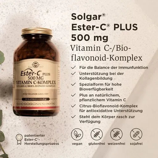 SOLGAR Ester-C Plus 500 mg capsules - UKDorf