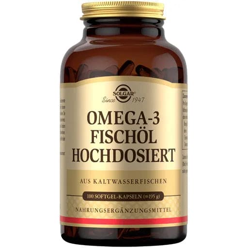 SOLGAR Omega-3 fish oil high dose capsules - UKDorf