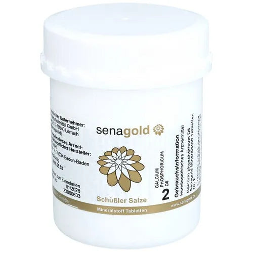 Schüssler Salt No. 2 Calcium phosphoricum D 6 (BIOCHEMIE Senagold) - UKDorf
