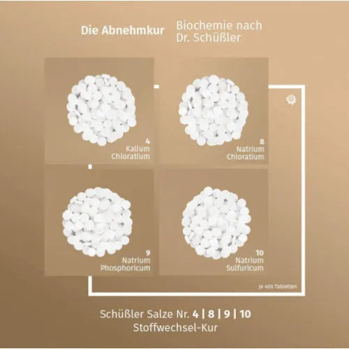 Schüssler Salts Metabolism Cure No. 4, 8, 9, 10 - UKDorf