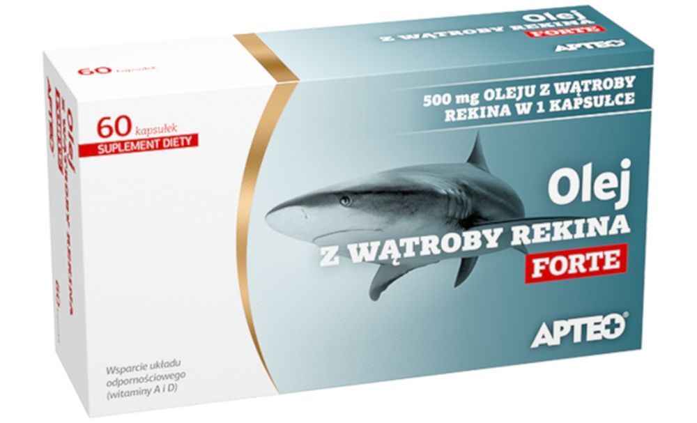Shark liver oil Forte APTEO 60 capsules