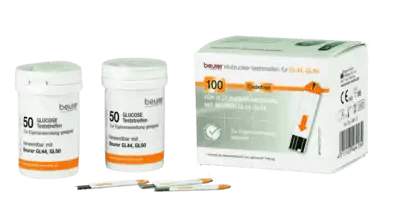 Strips for blood sugar testing, BEURER GL44, GL50 - UKDorf