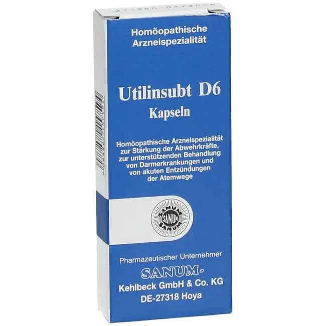 Subacute and chronic inflammation, Utilin D6 = weak (Bacillus subtilis D6) capsules