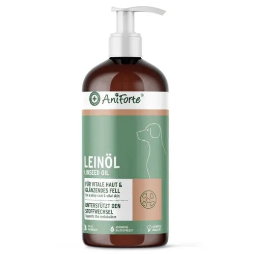 Supplementary feed for dogs, cats and horses Linseed Oil 100 ml