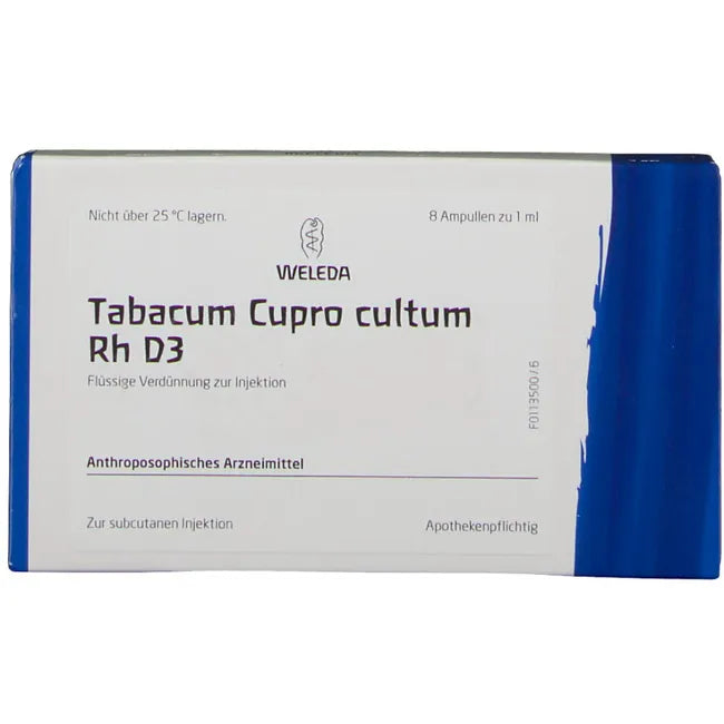 TABACUM CUPRO cultum Rh D 3 ampoules - UKDorf