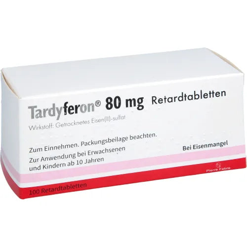 TARDYFERON Anemia depot iron (II) sulfate 80 mg prolonged-release tab. 100 pieces