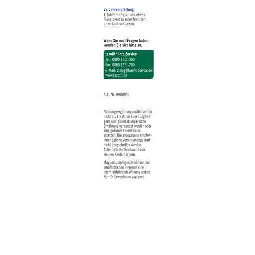 TAXOFIT Magnesium 400+B1+B6+B12+Folic Acid Tablets