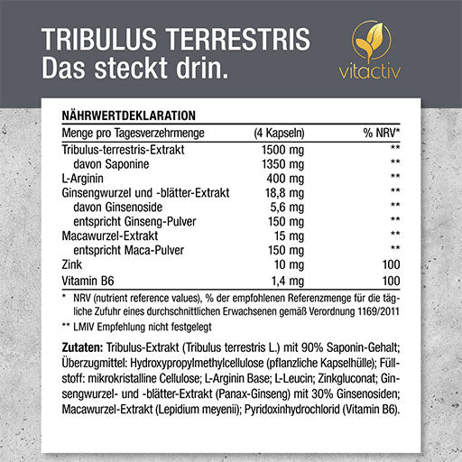 TRIBULUS TERRESTRIS CAPSULES - UKDorf