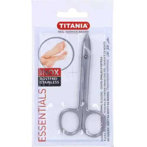 Toenail scissors, stainless steel, TITANIA