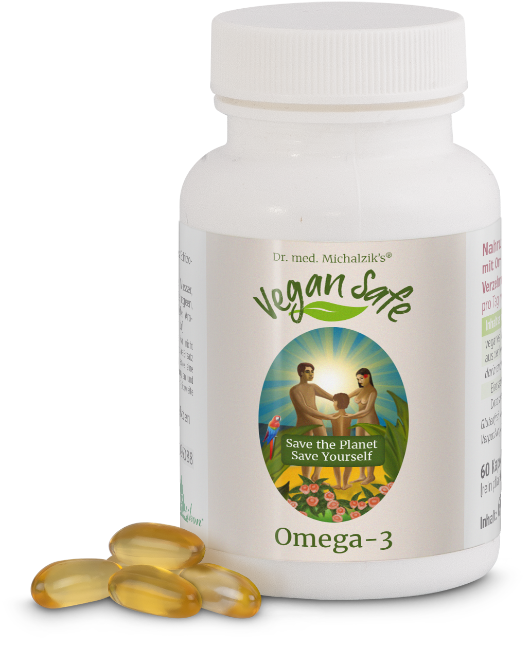 VEGAN SAFE Omega-3 capsules 60 pcs - UKDorf