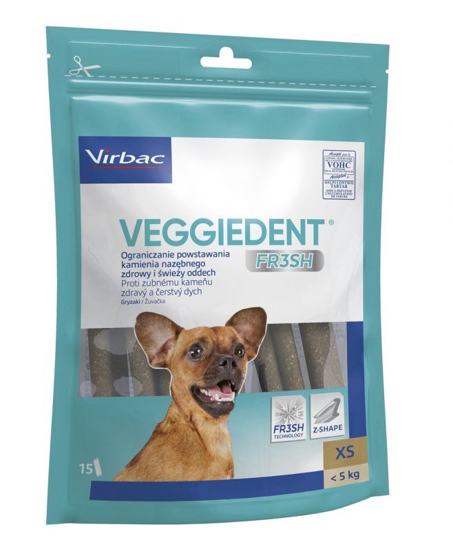VEGGIEDENT FRESH dental chews for dogs XS 15 pieces - UKDorf