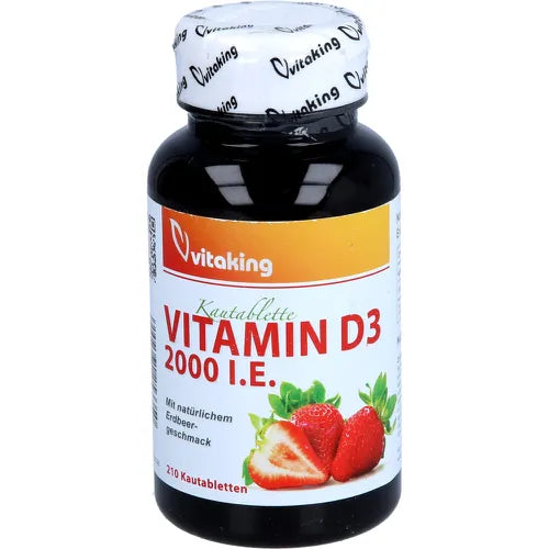 VITAMIN D3 2,000 IU chewable strawberry tablets - UKDorf