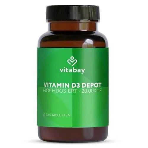 VITAMIN D3 DEPOT 20,000 IU cholecalciferol tablet 365 pcs