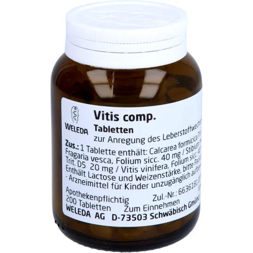 VITIS comp. Weleda, Tablets to stimulate liver metabolism