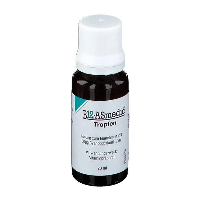 Vitamin B12 ASMEDIC cyanocobalamin drops - UKDorf