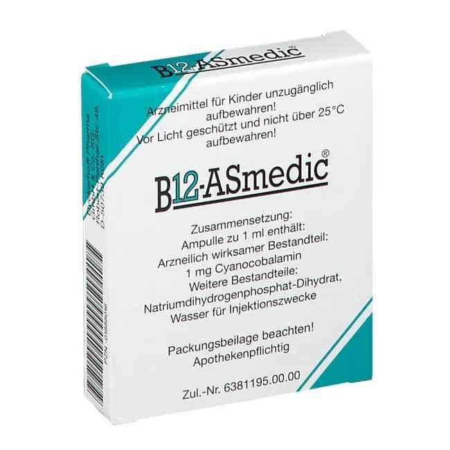 Vitamin B12 ASMEDIC injection solution ampoules