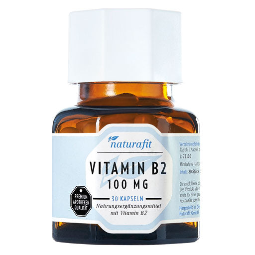 Vitamin B2 NATURAFIT 100 mg capsules - UKDorf