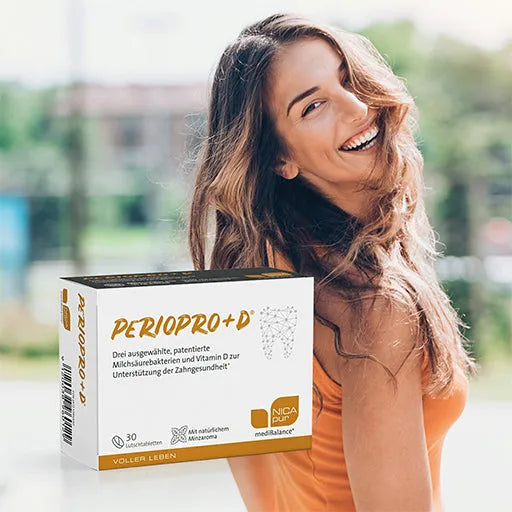 Vitamin d and dental health, Vitamin D3, bacterial strains, MediBalance PerioPro+D lozenges - UKDorf
