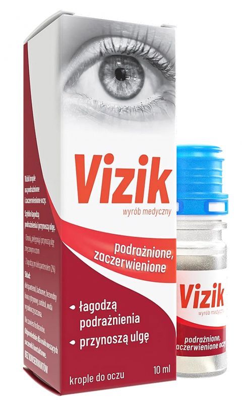 Vizik Eye Drops 10 ml for Irritated Red Eyes