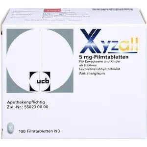 Allergic rhinitis, hives (urticaria), XYZALL film-coated tablets