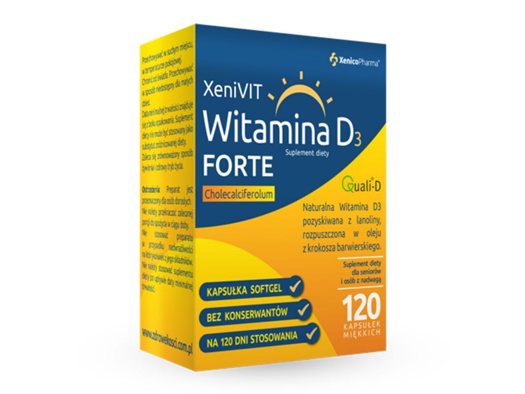 XeniVIT Vitamin D Forte 120 capsules - UKDorf