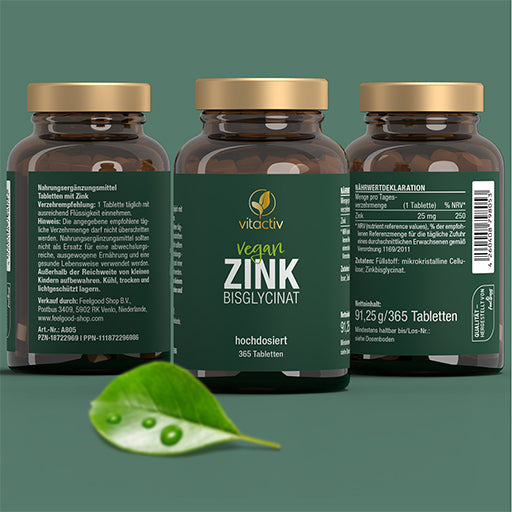 ZINC BISGLYCINATE, ZINC TABLETS 25 mg - UKDorf