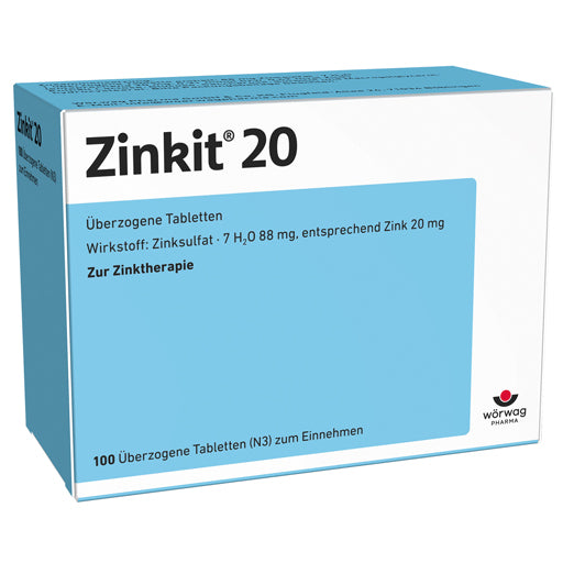 Zinc deficiency, zinc sulfate, ZINKIT 20 coated tablets - UKDorf