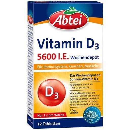 ABTEI Vitamin D3 5600 IU weekly depot tablets - UKDorf