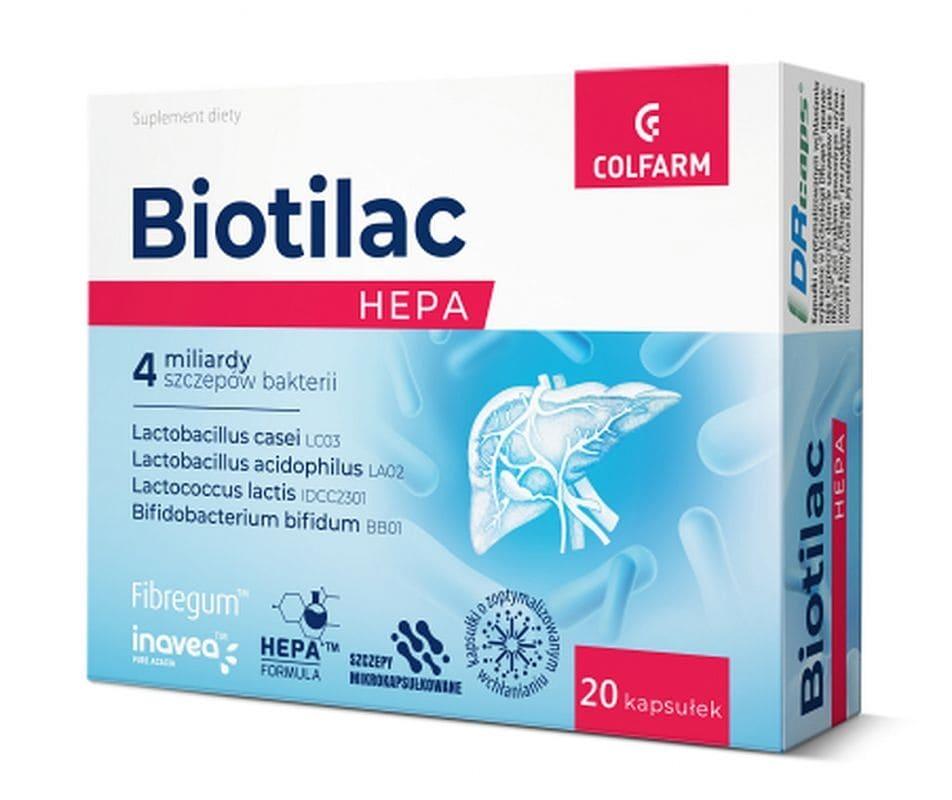 Acacia fiber appetite suppressant, 4 billion live bacterial cultures, Biotilac Hepa - UKDorf