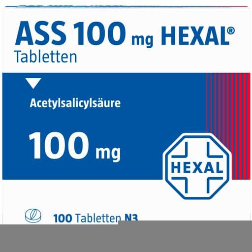 Acetylsalicylic acid, ASS 100 HEXAL tablets - UKDorf