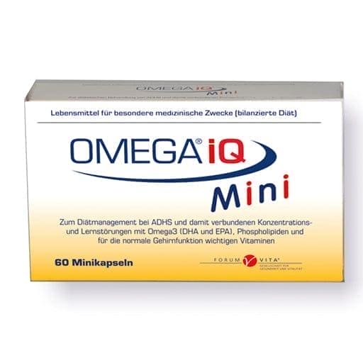 ADHD, concentration, OMEGA IQ Mini capsules - UKDorf
