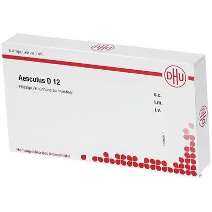 Aesculus hippocastanum, AESCULUS D 12 ampoules - UKDorf