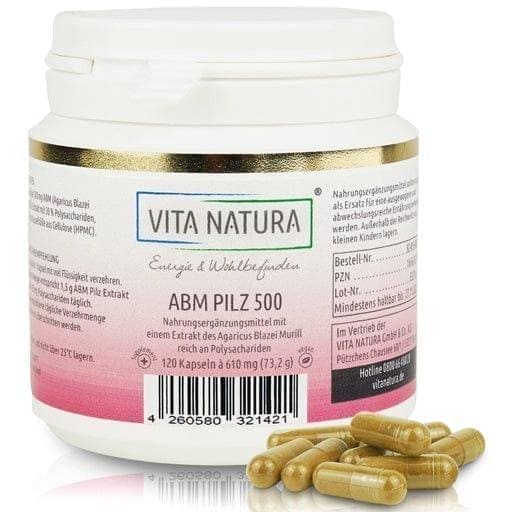 AGARICUS BLAZEI Murill ABM 500 mg vegetarian capsules - UKDorf